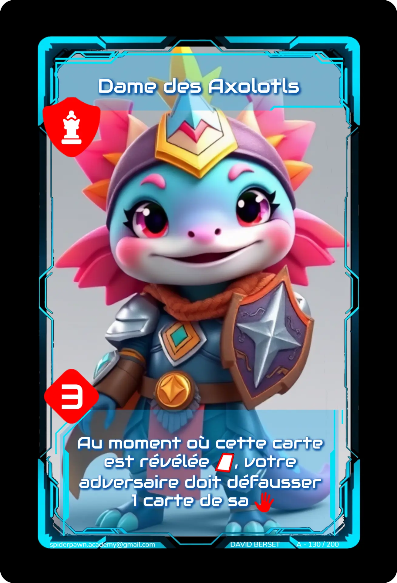 Dame des Axolotls